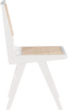 Preston Mid-Century Dining Side Chair Set - Stylish Cane Back Design for Elegant Dining Spaces