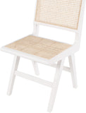 Preston Mid-Century Dining Side Chair Set - Stylish Cane Back Design for Elegant Dining Spaces