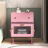 Modern Nightstand with Led Light Strips