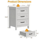 Wholesale 3 Drawer Dresser Modern Wood Dresser with Raised Panel