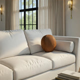 Qivuit Brown Round Pillow