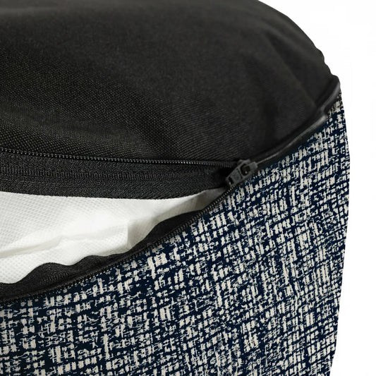 Milos Navy Indoor Outdoor Tall Pouf
