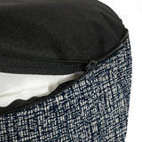 Milos Navy Indoor Outdoor Tall Pouf