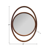 Ocular Oval Wood Mirror