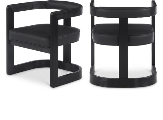 Manchester Faux Leather Dining Chair - Bold Contemporary Design with Comfort and Style for Any Space