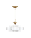 Grand Lotus Small White Chandelier