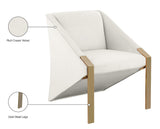 Rivet Elegant Velvet Accent Chair with Gold Steel Legs – Contemporary Style for Stunning Spaces