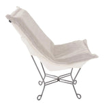 Scroll Puff Chair Angora Natural