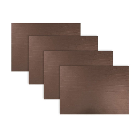 Strata Leather Bronze Placemat - Rectangle 12.2x16.5"- Set of 4