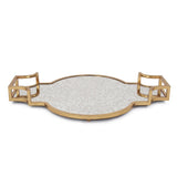 High Society Antiqued Gold Tray