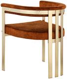 Marcello Contemporary Dining Chair Set - Luxurious Velvet with Durable Brushed Brass Frame