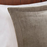 Plush To Sherpa Winter Comforter Set, Taupe