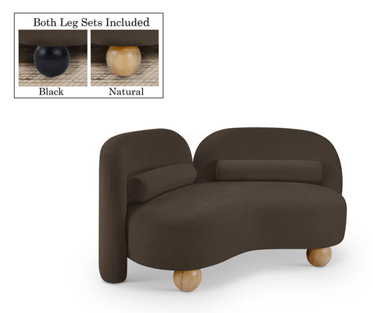 Daphne - Chenille Loveseat