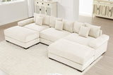 DESEO 130" 3-Seater with 2 Ottomans
