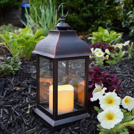 Led Vintage Decorative Copper Lantern - Manchester