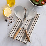 Wholesale French Home Laguiole 2-Piece Olive Wood Salad Server Set