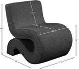 Desiree Contemporary Accent Chair with Soft Boucle Fabric for Stylish Living Room or Bedroom Decor
