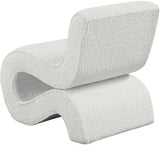 Desiree Contemporary Accent Chair with Soft Boucle Fabric for Stylish Living Room or Bedroom Decor