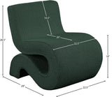 Desiree Contemporary Accent Chair with Soft Boucle Fabric for Stylish Living Room or Bedroom Decor