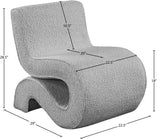 Desiree Contemporary Accent Chair with Soft Boucle Fabric for Stylish Living Room or Bedroom Decor