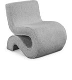 Desiree Contemporary Accent Chair with Soft Boucle Fabric for Stylish Living Room or Bedroom Decor