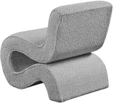 Desiree Contemporary Accent Chair with Soft Boucle Fabric for Stylish Living Room or Bedroom Decor