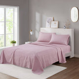 Wholesale Printed Microfiber Sheet Set, Blush Waves