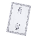 Black & White Gertrude Chicken Tea Towel