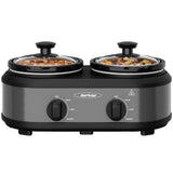 Dual Slow Cooker with 2 Removable Ceramic Pots