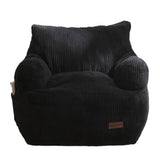 MAXYOYO Kids Bean Bag Chair, Stuffed Toddler Bean Bag Sofa with Filler Bean Bag Chair for Boys and Girls, Black