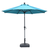 PURPLE LEAF Round Tiltable Patio Umbrella Poolside Porch Table Umbrella