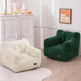 MAXYOYO Kids Sherpa Bean Bag Chair, Teddy Lazy Sofa for Girls and Boys,  Beige