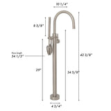 ZLINE Emerald Bay Bath Tub Filler in Brushed Nickel EMBY-BTF-BN