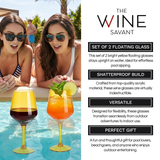 Acrylic Colored Wine Glasses | 2 Set | Shatterproof Tritan Drinkware