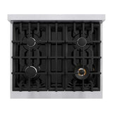 ZLINE 30" Select Dual Fuel Range Gas Cooktop Electric Convection Oven Stainless Steel HDR30