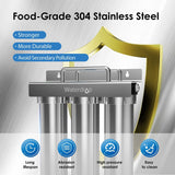 6-stage Under Sink Ultrafiltration Stainless Steel Water Filter System Waterdrop TST-UF