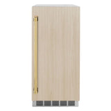 ZLINE 15" Touchstone Gourmet Ice Maker Drain Pump Panel Ready Door Polished Gold IGMDPZ-15-G