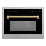 ZLINE 24” Convection Microwave, Stainless Steel, Bronze MWOZ-24-SS-CB