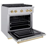 ZLINE 30 " Gas Range, Convection Oven Stainless Steel, Gold , SGRZ-30-G
