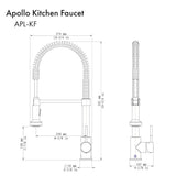 ZLINE Apollo Kitchen Faucet, APL-KF-CB
