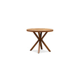 PURPLE LEAF Round & Rectangle Outdoor Dining Table HPL Aluminum Tabletop Modern Dining Table for Deck Kitchen