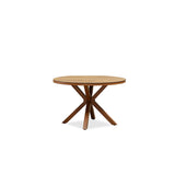 PURPLE LEAF Round & Rectangle Outdoor Dining Table HPL Aluminum Tabletop Modern Dining Table for Deck Kitchen