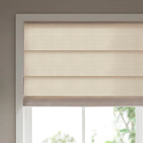 Matte Solid Room Darkening Cordless Roman Blind, Ivory