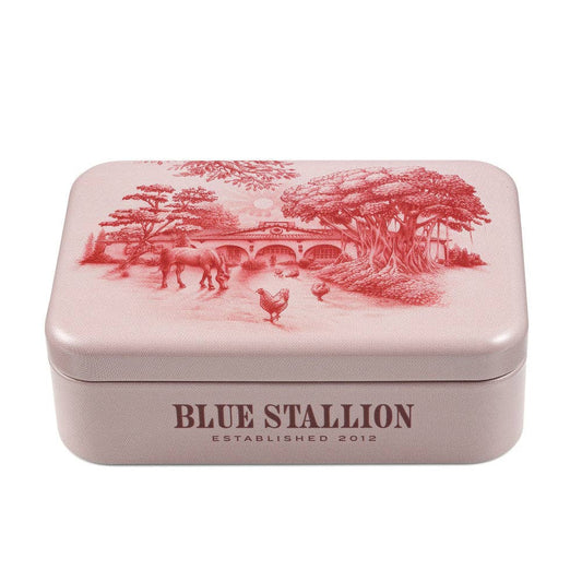 Blue Stallion Farm Travel Tin Storage Box