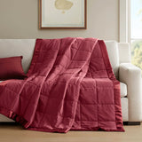 Wholesale Lightweight Down Alternative Bedding Blanket, Burgundy Red