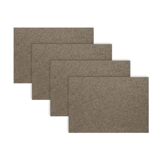Loft Felt Stone Placemat - Rectangle 12.2x16.5"- Set of 4