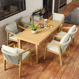Patio Dining Table Acacia Wood Picnic Table For Backyard