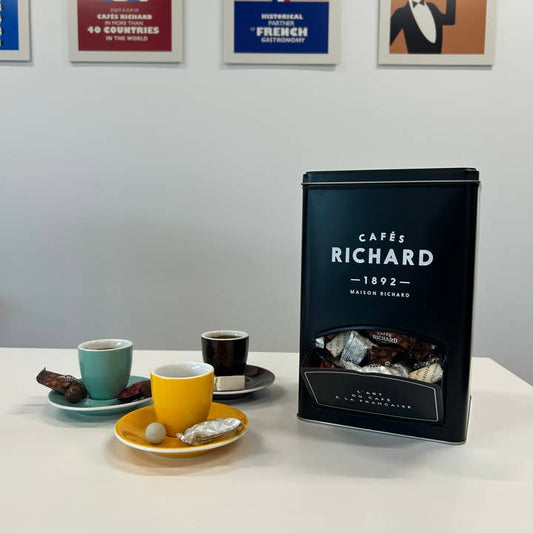 Cafes Richard Colored Espresso Cup & Saucer Set of 6