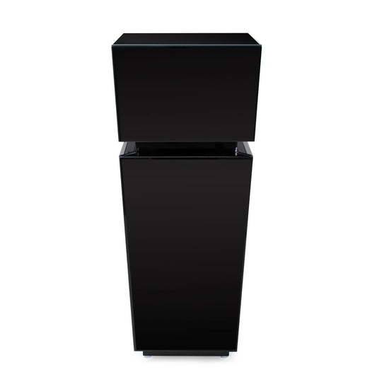 Black Mirrored Pedestal Tall