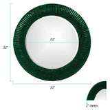 Bergman Mirror - Glossy Hunter Green